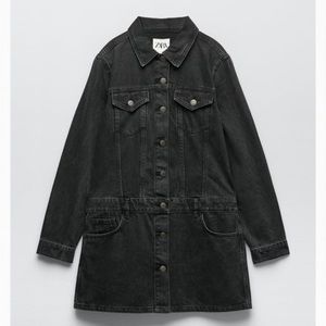 Black denim dress size small